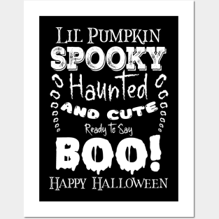 Spooky Lil' Pumpkin in Dark Font Posters and Art